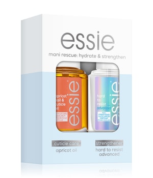 essie Advdanced Routine Set apricot nail & cuticle oil + Hard to resist Nagellack-Set