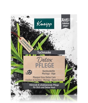 Kneipp Detox Pflege Bambuskohle - Moringa - Alge Tuchmaske