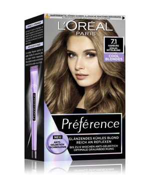 L'Oréal Paris Préférence Cool Blondes Nr. 7.1 - Kühles Mittelblond Haarfarbe