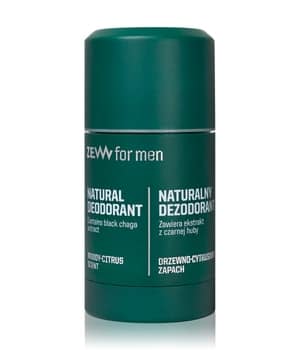 ZEW for Men Natural Deodorant with black chaga Deodorant Stick