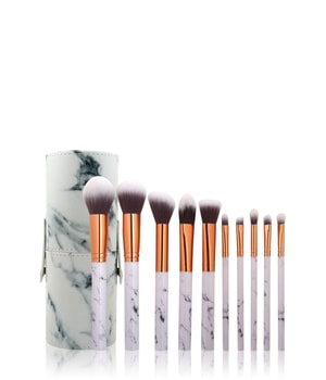 Zoë Ayla Makeup Brush Set and Cylindric Case 10 Pices Marble Pinselset